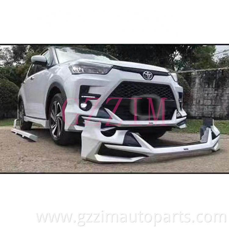 For toyota body kit car bumper front lip rear lip side skirts For Toyota Raize 2020 bodykit